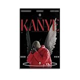 Kanye Poster West Rapper, Leinwanddruck, ästhetische 