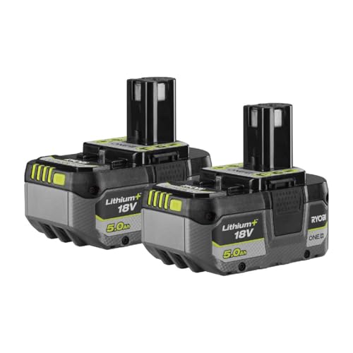 Lot de 2 Batteries RYOBI 18V One+ 5.0Ah Lithium-ION RB18LL50