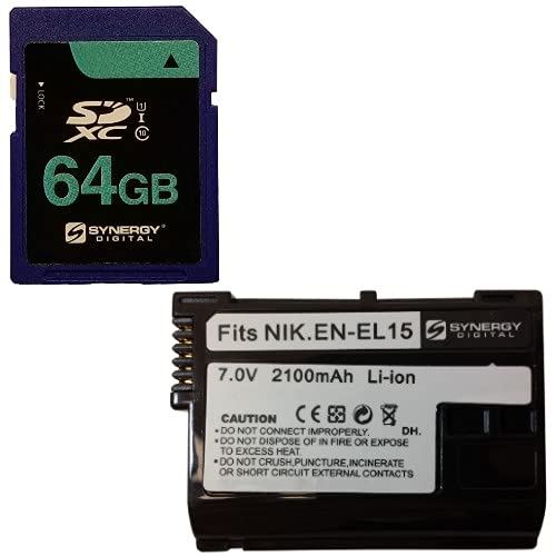 Synergy fW^ANZT[LbgANikon Z 5~[XfW^Jœ삵܂:SDENEL15obe[ASY-SD64GB[J[hB