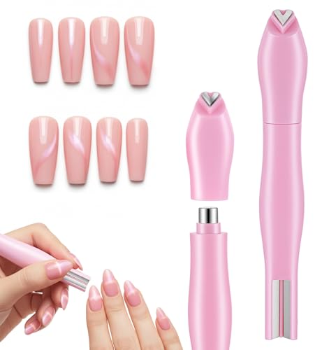 3 in 1 Heart Cat Eye Magnet for Nails Precision Heart Magnet for Cat Eye Gel Polish Studio Home DIY Salon (Pink)