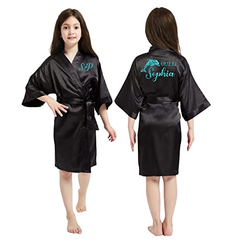Personalized Girls Robes with Cute Symbol Design