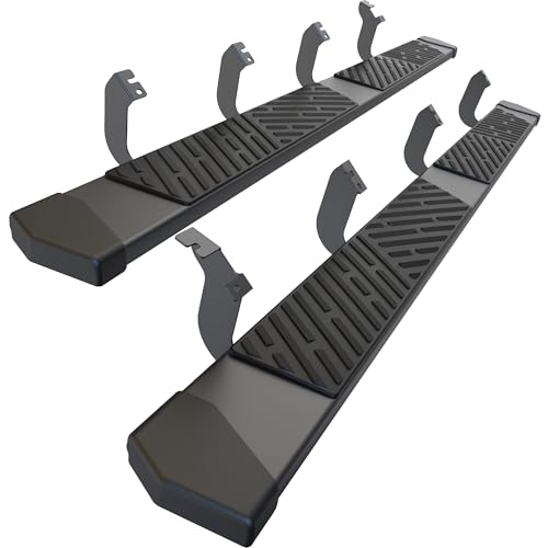 AutoBull Running Boards Side Steps Compatible with 2022-2026 Toyota Tundra Crewmax Cab 4 Full Size Doors Black Textured Aluminum Nerf Bars