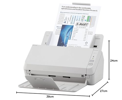 Scanner ADF Fujitsu SP-1125N A4 600 DPI gris pour la numérisation de documents