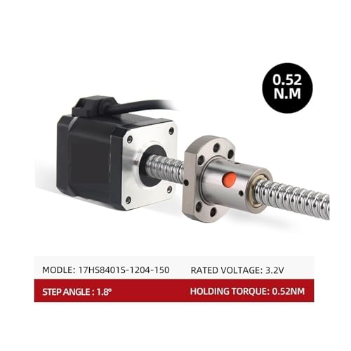 Moteur NEMA17 17HS8401S 1.8A 52N.cm avec axe vis à billes SFU1204 de 300mm - 3
