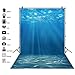 Laeacco Underwater World Background 5x7ft Photography Background Undersea Sunlight Deep Blue Water Sun Ray Backdrop Seabed Children Birthday Home Decoration Party Kid Boy Newborn Photo Studio Props