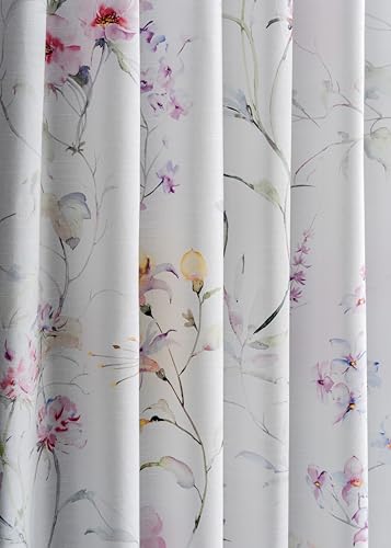 Image of Maison d' Hermine Curtains for Living Room 100% Cotton 84 inch Length One Panel Light Filtering Curtains for Window with Rod and Loop Pockets Gifts for Mothers Day (Summer Floral - Green, 50 inchW x 84 inchL)
