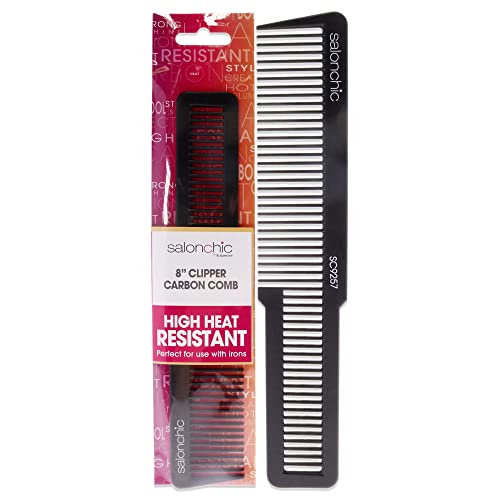 Peine Scalpmaster Salonchic 8 pulgadas Carbono miniatura 1