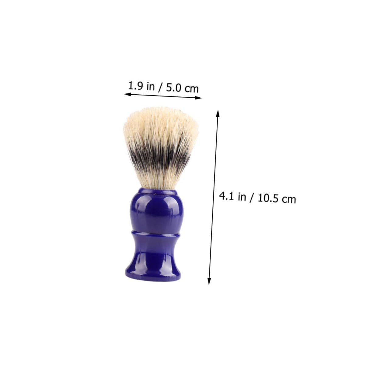 FRCOLOR 4Pcs Shaving Brush with Plastic Handle Durable Grooming Tools for Men for Daily Shaving and Travel present for Father Day and Birthdays