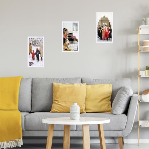 Image of JCJMY 10x20 Picture Frame White for Wall Hanging, Wall Mounting Horizontally or Vertically, 10 x 20 Wall Gallery Poster Photo Frame with Shatter Resistant Plexiglass, White