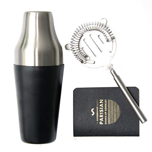 Sundowner Society Parisian Cocktail Making Kit|Home bartender Kit | Bar Set Cocktail Shaker