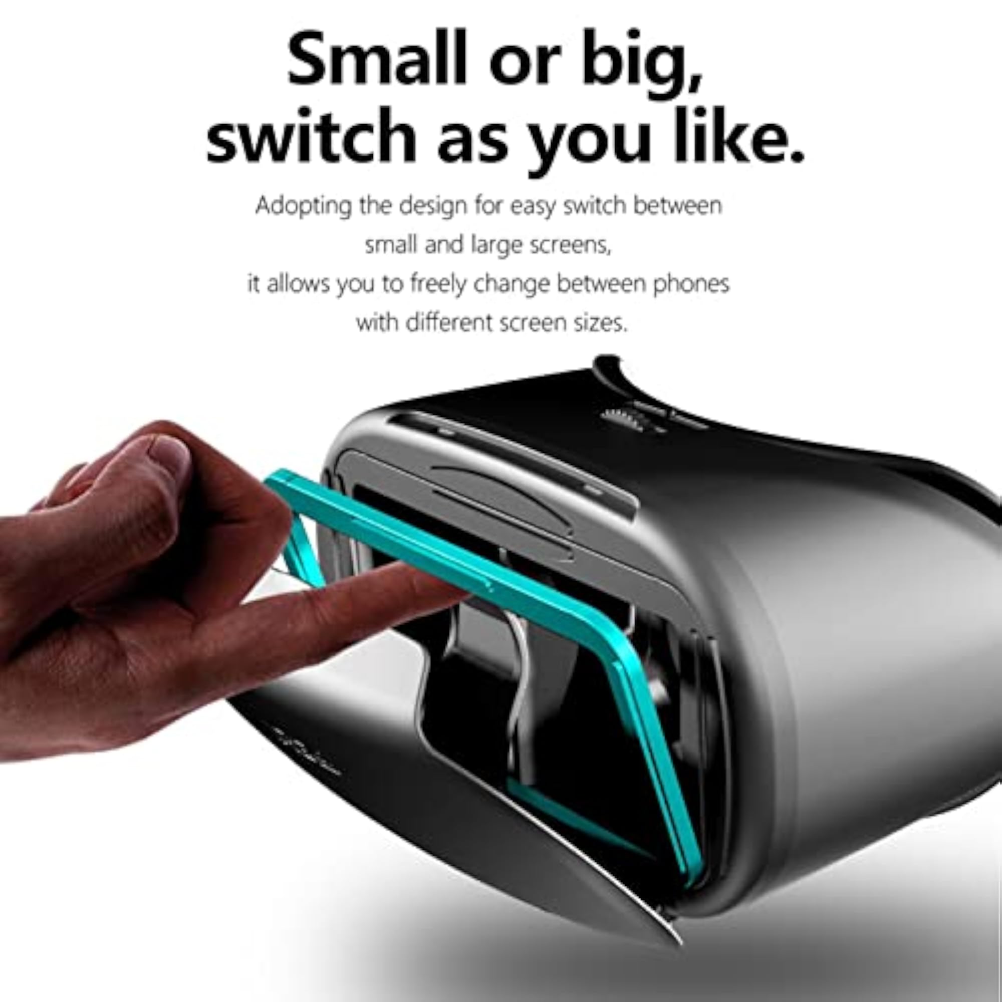 3D VR Glasses for Movies and Gaming, Adjustable Design