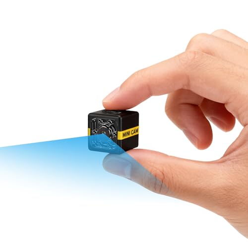 Mini Camara Espia, HD 1080P Camara Oculta Espia Camuflada Invisible, Cámara Espia con Batería, Auto Visión Nocturna y Detección de Movimiento, Spy Camera para Interiores y Exteriores sin Wifi/Internet