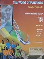 Interactive Mathematics Program Year 4, Grades 9-12: The World of Functions 155953348X Book Cover