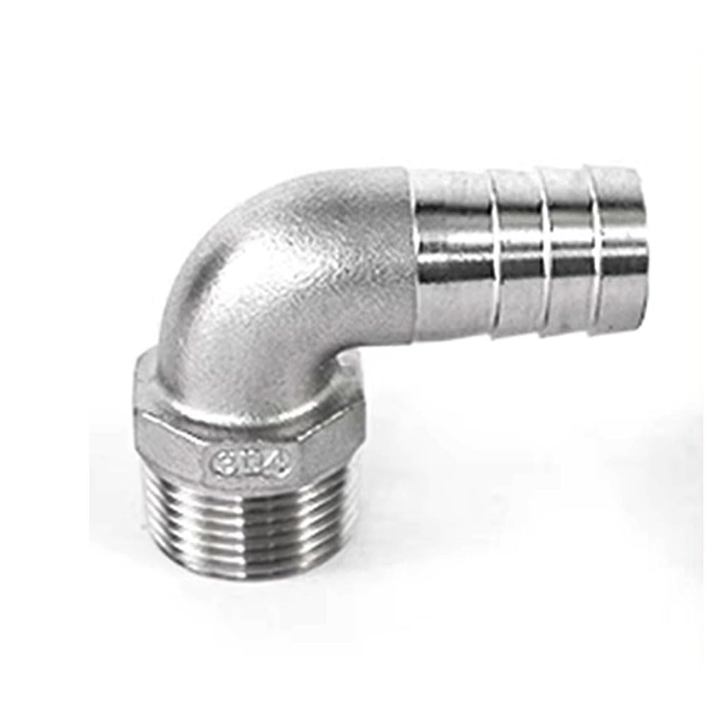 Kolanko 90 stopni ze stali nierdzewnej 304 z gwintem męskim Złącze króćca do węża(1-1/4inchx40mm)