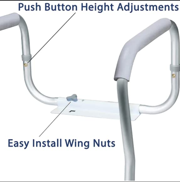 Carex Toilet Safety Frame, Pack of 5