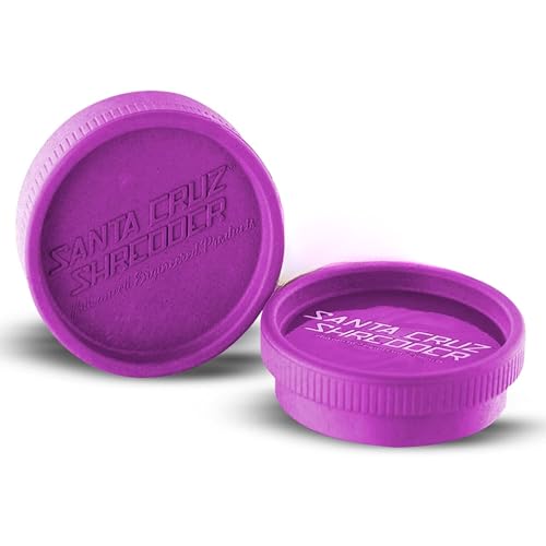 Santa Cruz Shredder Grinder for Herbs Knurled Top for Stronger Grip 2-Piece Medium 2.2 (Purple)