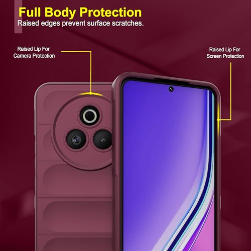 Image of Zapcase Back Case Cover for Realme P3 Pro 5G | Compatible for Realme P3 Pro 5G Back Cover | Liquid Silicon Magic Case with Camera Protection | Plum