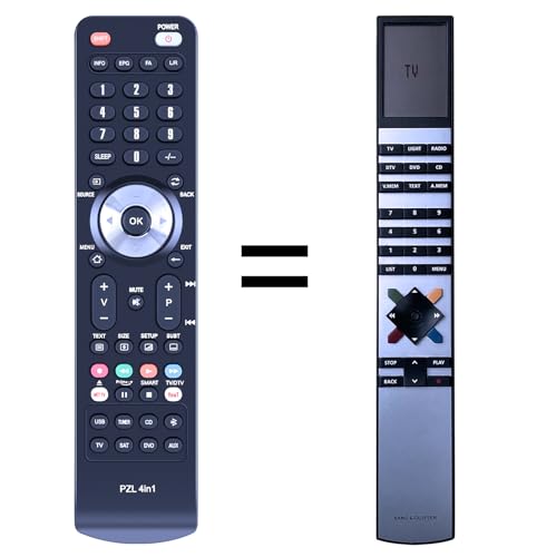 TCNOUMT Fernbedienung Ersatz kompatibel mit Bang & Olufsen Beovision MX TV MX4000 MX4002 MX6000 MX7000 Analog CRT Fernseher