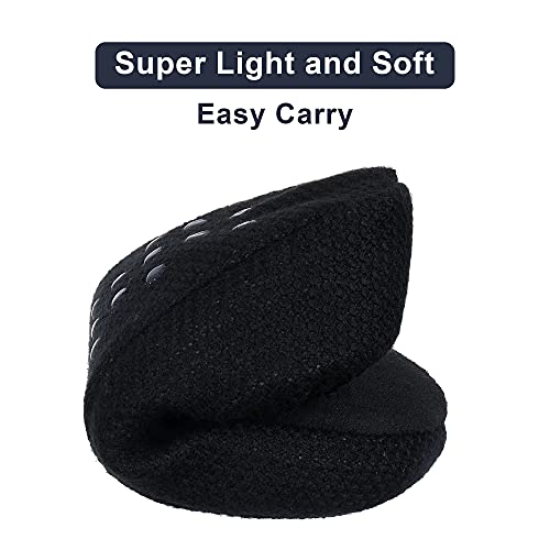 Slipper Socks for Women-Winter Cozy Soft Non-Slip Fleece-Lined Knit Black Bedroom Socks-Cat Gifts for Lady 5