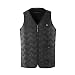 Chaleco Térmico Para Hombre Y Mujer, Con Carga USB, Con Temperatura Ajustable, 5 Piezas De Cojín De Calor Integrado, Chaqueta Calefactora Lavable Para Camping, Senderismo Al Aire Libre,Black-OneSize