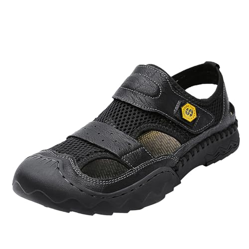 Sandales de sport homme bout fermé Mwsh anti-glisse pour pieds fins taille 42