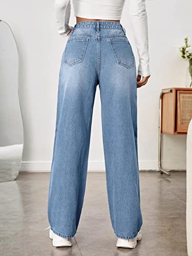 Image of KOTTY Slim Fit Straight Jeans - High Waist Mid Rise Design