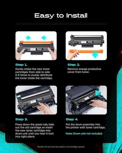 Image of iNKPAD TN830XL TN830 Toner Cartridge 2 Pack, High Yield, Black | Compatible with Brother HL-L2460DW DCP-L2640DW HL-L2400D HL-L2405W MFC-L2820DW, 3000 Pages, with Smart Chip, ISO Certified