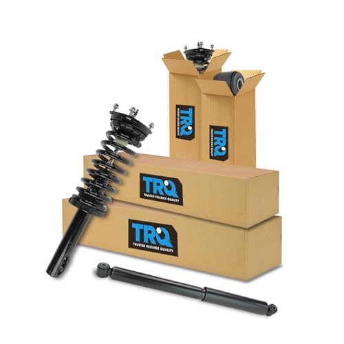 Image of TRQ Front and Rear Complete Strut Assembly & Shock Absorber Kit Shock & Spring Strut Assembly Compatible with 2006-2010 Jeep Commander 2005-2010 Grand Cherokee