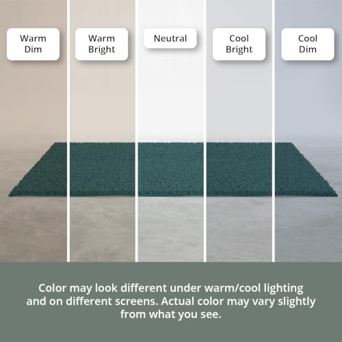 Image of MAYSHINE Extra-Large Plush Shaggy Chenille Bath Mat, 47 inchx27 inch, Extra Soft, Super Absorbent, Non-Slip Bathroom Rug, Fluffy Microfiber, Area Rug Sets for Bathroom Floor, Kitchen, Living Room, Teal