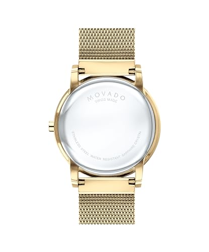 Movado Museum Classic Men's Watch - Swiss Quartz 2H Movement, Stainless Steel Mesh Bracelet - 3 ATM Water Resistance - Luxury Fashion Timepiece for Him - 40mm3