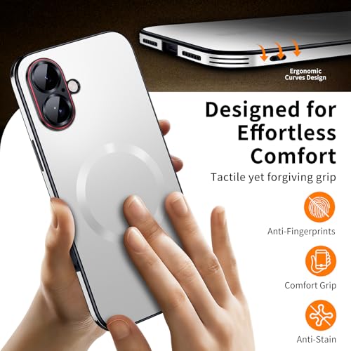 Image of for iPhone 17 Case,Slim Design Compatible with MagSafe,Strong Magnetic Shockproof Military-Grade Protection for Screen & Camera Cover Case for 17,White