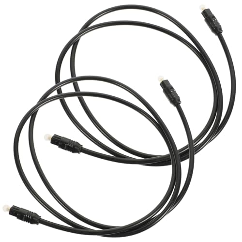 Genérico Cable de Audio Óptico de Fibra 2 Piezas Calidad de Sonido HD y Material Pvc Resistente para Amplificadores y Altavoces