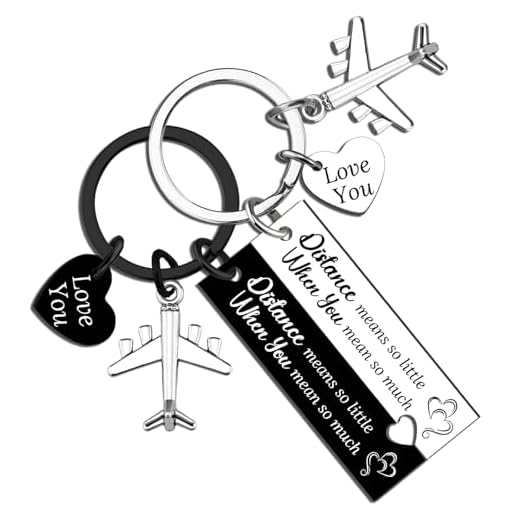 Lelekdo Chaveiro de casal presentes de relacionamento de longa distância para namorada, namorado, ele e ela, chaveiros combinando presentes de despedida para casal, presente exclusivo de aniversário