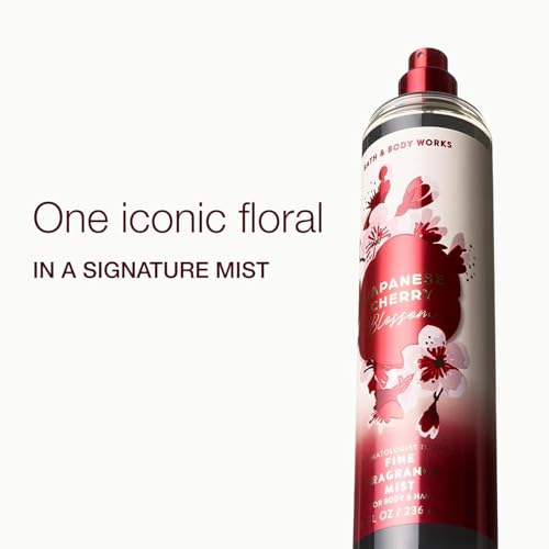 Image of Bath & Body Works Japanese Cherry Blossom Fine Fragrance Mist | 236 ml / 8 fl oz | Fragrance - Botanicals & Blooms | Gender - Women (New Packaging)