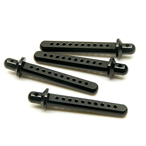 Rc Crawler Cars Parts Black Aluminum Body Post Mounts 4Pcs For 1:10 Scx10 Axial 4Wd #TOP4