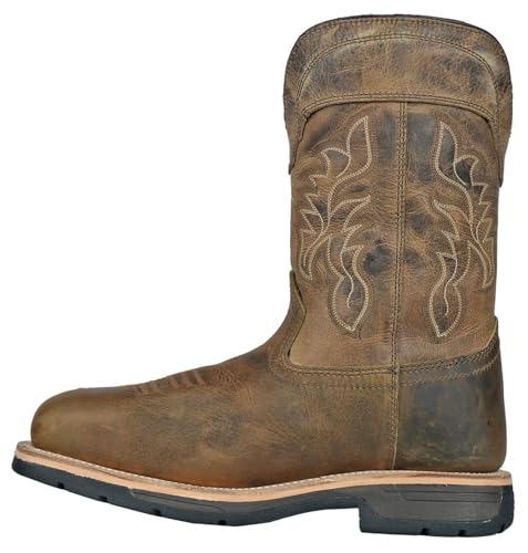 Hoss Men's Brisbee Distressed Fire and Safety Boot2
