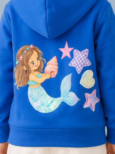 Image of Unisex Kids Solid Full Sleeve Zip Front Open Hooded Sweatshirt