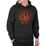 Junk Food Clothing x NFL - Cleveland Browns - Team Spotlight - Unisex Adult Pullover Fleece Hoodie for Men and Women - Size XX-Large