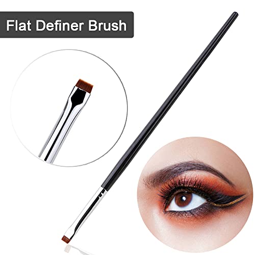 Rytrre Fine Angled Eyeliner Brush, Ultra Thin Precision Eye Liner Makeup Brushes Set, Fine Point Eyeliner Brush Eye Makeup Tool #TOP1