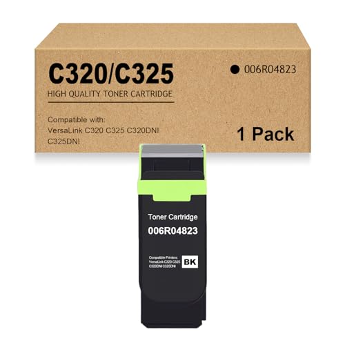Cartouche de toner C320 C325 reconditionnée noir 006R04823 avec puce pour Xerox