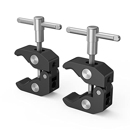 SMALLRIG Super Clamp(2 Piezas) con 1/4 y 3/8 Hilos para DJI Ronin, Monitor de Cámara, LED Light - 2058