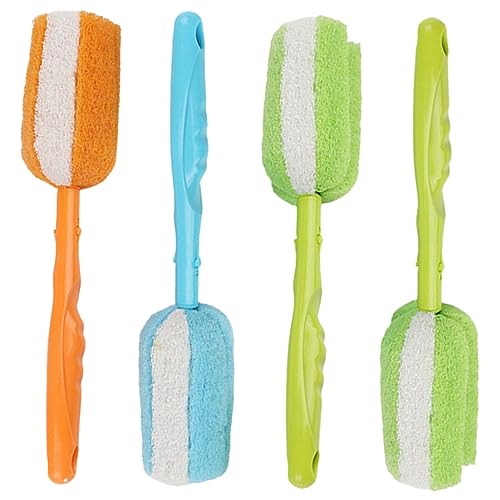COLLBATH Water Bottle Cleaning Brush Set of 4 Long Handle Brush for Cup Cleaning Safe Practical Random