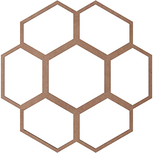 Image of Ekena Millwork 16 inchOD x 5 5 /8 inchID x 3 /8 inchT Florin Wood Fretwork Pierced Ceiling Medallion, Wood (Paint Grade)