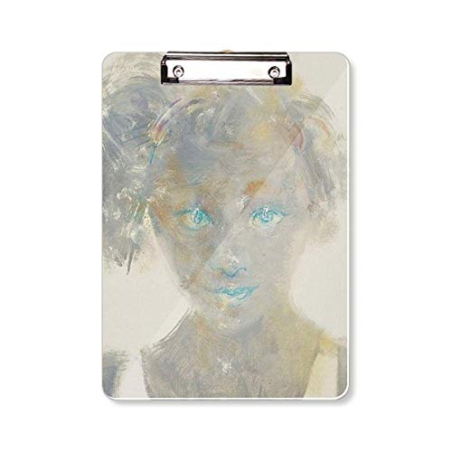Presse-papiers peinture à l'huile Blue Eye Girl XJJ A4 pour artiste