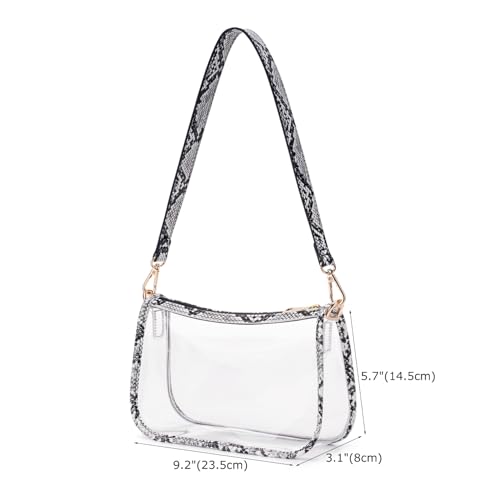 Image of Clear Purse Stadium Approved Bag Transparent Beach Handbag