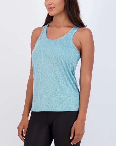 Real Essentials 5 Pack: Women's Racerback Tank Top Dry-Fit Athletic Performance Yoga Activewear (Available in Plus Size)4