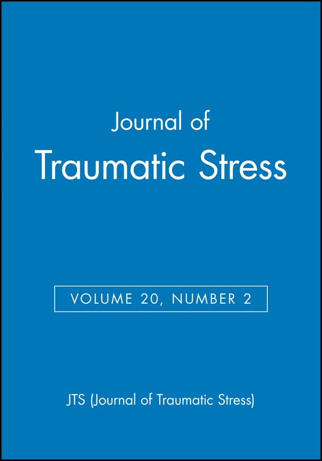 Journal of Traumatic Stress, Volume 20, Number 2 (JTS - single issue Journal of Traumatic Stress)