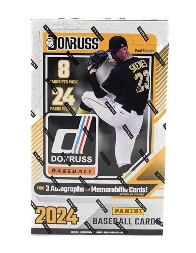2024 Panini Donruss Baseball Sealed Hobby Box (24 Pks/Box) - 3 Auto/Memorabilia