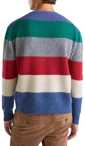 Pull sweater Benetton multicolore en maille pour homme taille S