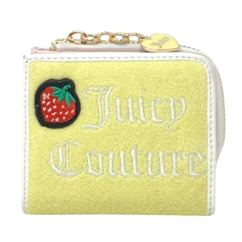 Juicy Couture Women's L Zip Card Case Wallet (Sweet Juicy Yellow Pear/Angel)